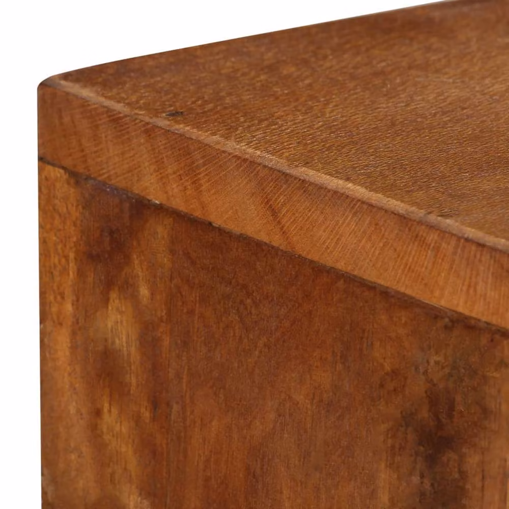 Berkfield Home Mid Century Brown Solid Reclaimed Wood Sideboard W/D/H: 110 x 30 x 75 cm – 3