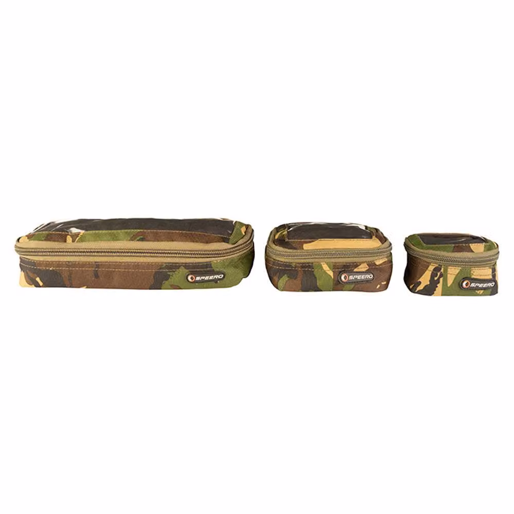 Speero Camo Clear Window Pouch Set in Dark Green – 4