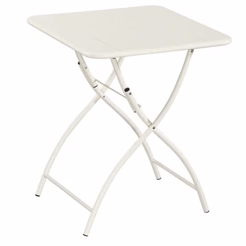 Core Products Rimini Folding Bistro Table, Powder-Coated Alloy Steel Garden Dining Table, W/D: 60 x 60 cm, H: 73.5 cm