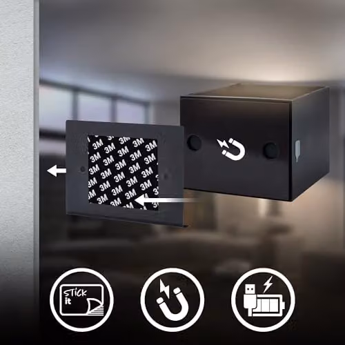 Briloner Rechargeable LED Wall Light with Motion and Dusk Sensor, Up & Down Lighting, Black – 5