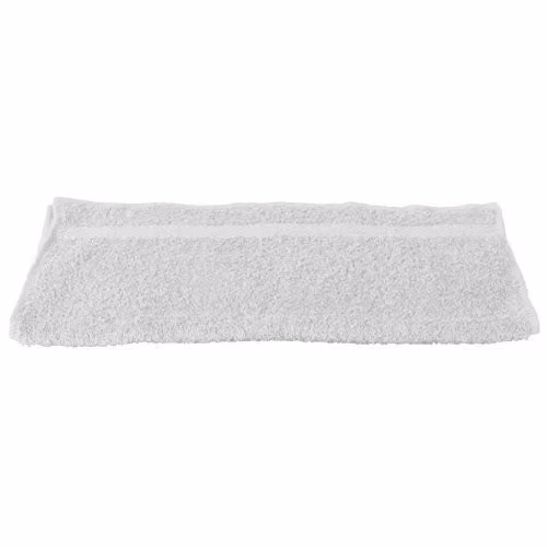 Towel City Luxury Range 550 GSM Cotton Terry Gym Towel in White, W: 40 cm, H: 60 cm – 1