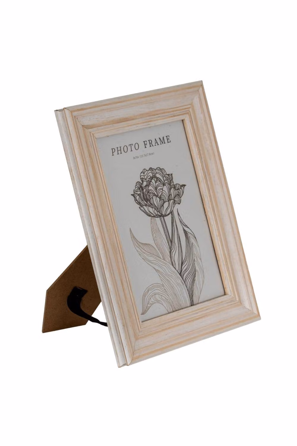 KDMD Isla Scandinavian Single Rectangular Photo Frame, White, W/D/H: 17.78 x 12.7 x 17.78 cm – 2