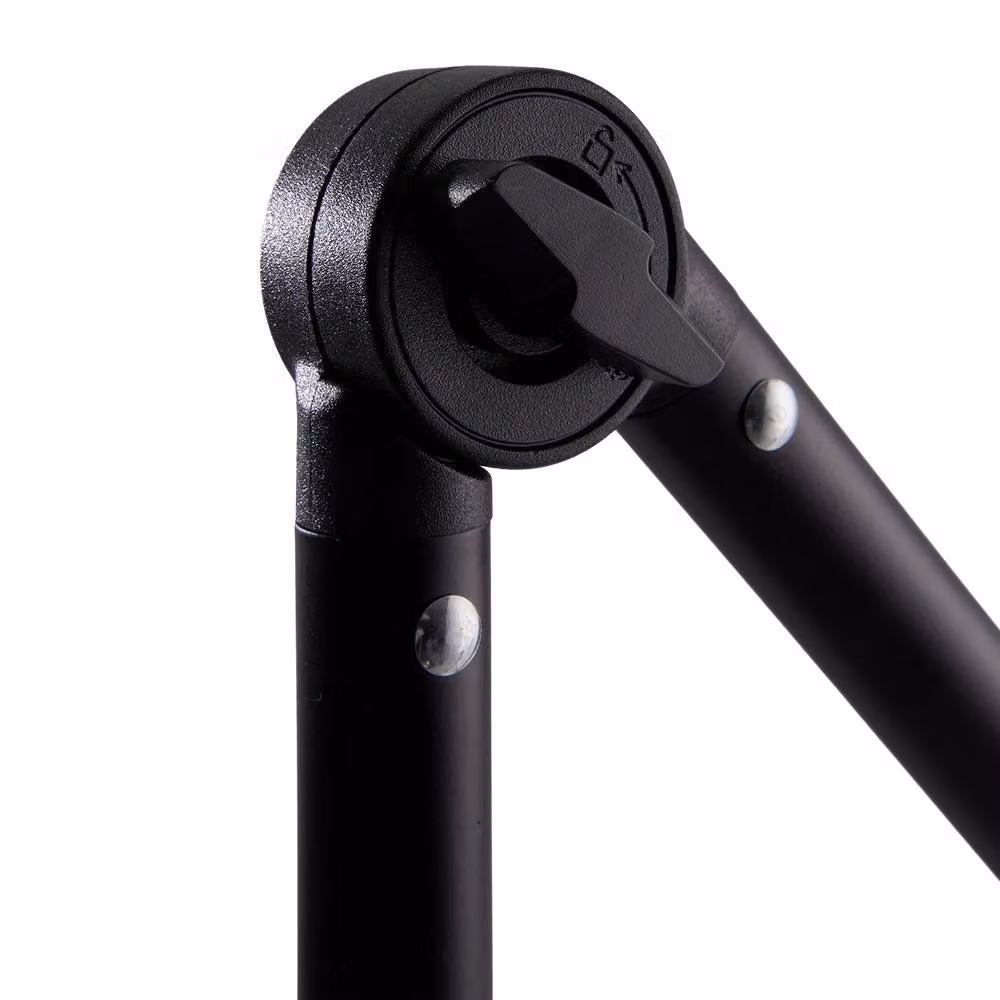 Living and Home Phone and Tablet Holder with 360 Degree Adjustable Foldable Arm in Black – 4