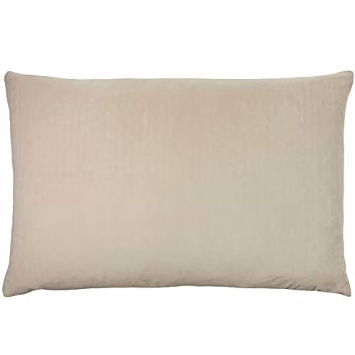 Furn Contra Velvet Rectangular Cushion with Polyester Filling in Beige and Multicolour, W/D/H: 60 x 40 x 40 cm