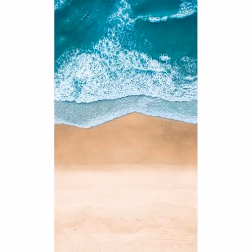 Grandeco ML6401 Sea Beach Waves Mural Wallpaper in Sand, Turquoise, Beige and Blue, W: 280 cm, H: 159 cm – 2