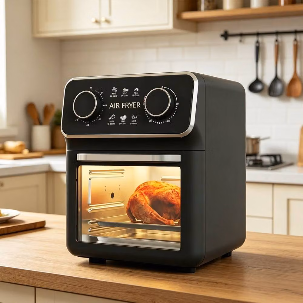 Ventryn 10L Manual Hot Air Fryer Oven in Black – 5