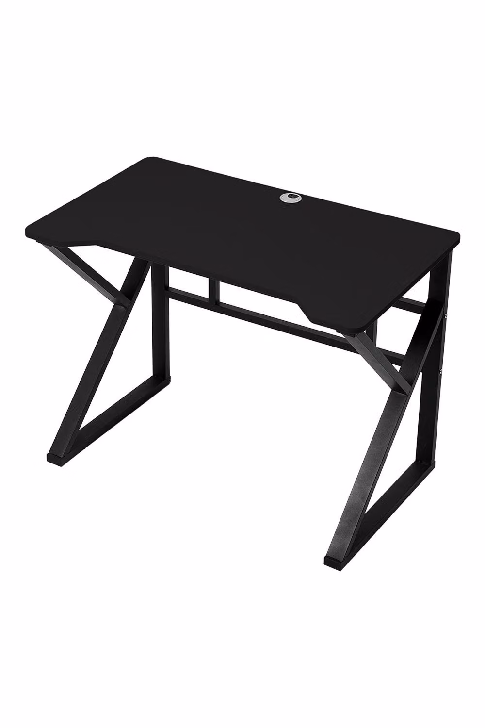 Living and Home K-shaped Compact Computer Desk and Workstation in Black – 2