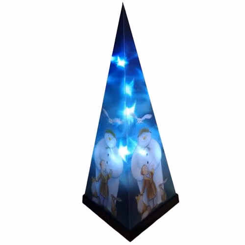 Samuel Alexander Battery Operated Laser Pyramid Christmas Decoration, Multicolour, Height: 35 cm – 1