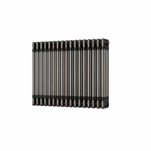 UK Radiators Alpha 4 Column Horizontal Traditional Cast-Iron Style Radiator in Raw Metal Silver, W: 768 mm, H: 600 mm – 2