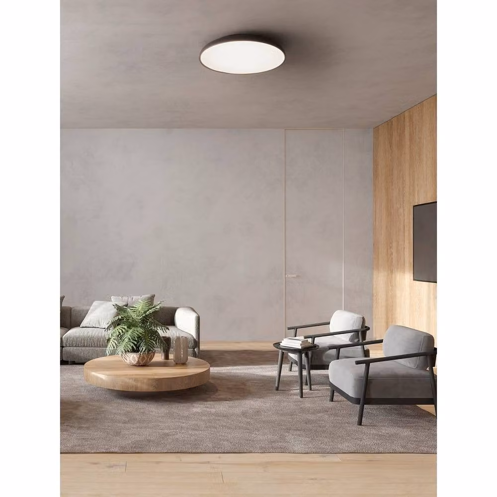 Nova Luce Round LED Ceiling Light, Black, 60 cm, Dimmable, 50W, 3741 lm – 2
