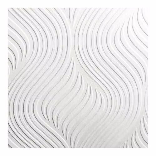 Superfresco White Paintable Abstract Modern Wallpaper, Roll W: 52 cm, L: 1000 cm