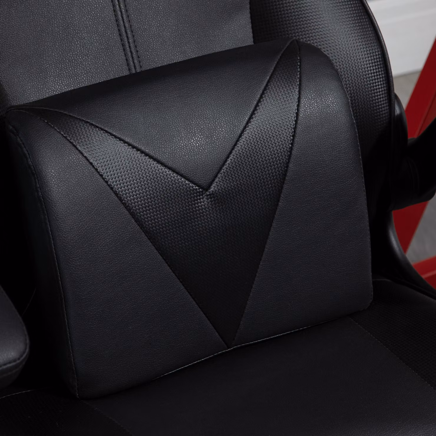Vinsetto Black Synthetic Leather Video Game Chair with Headrest and Armrests – 9