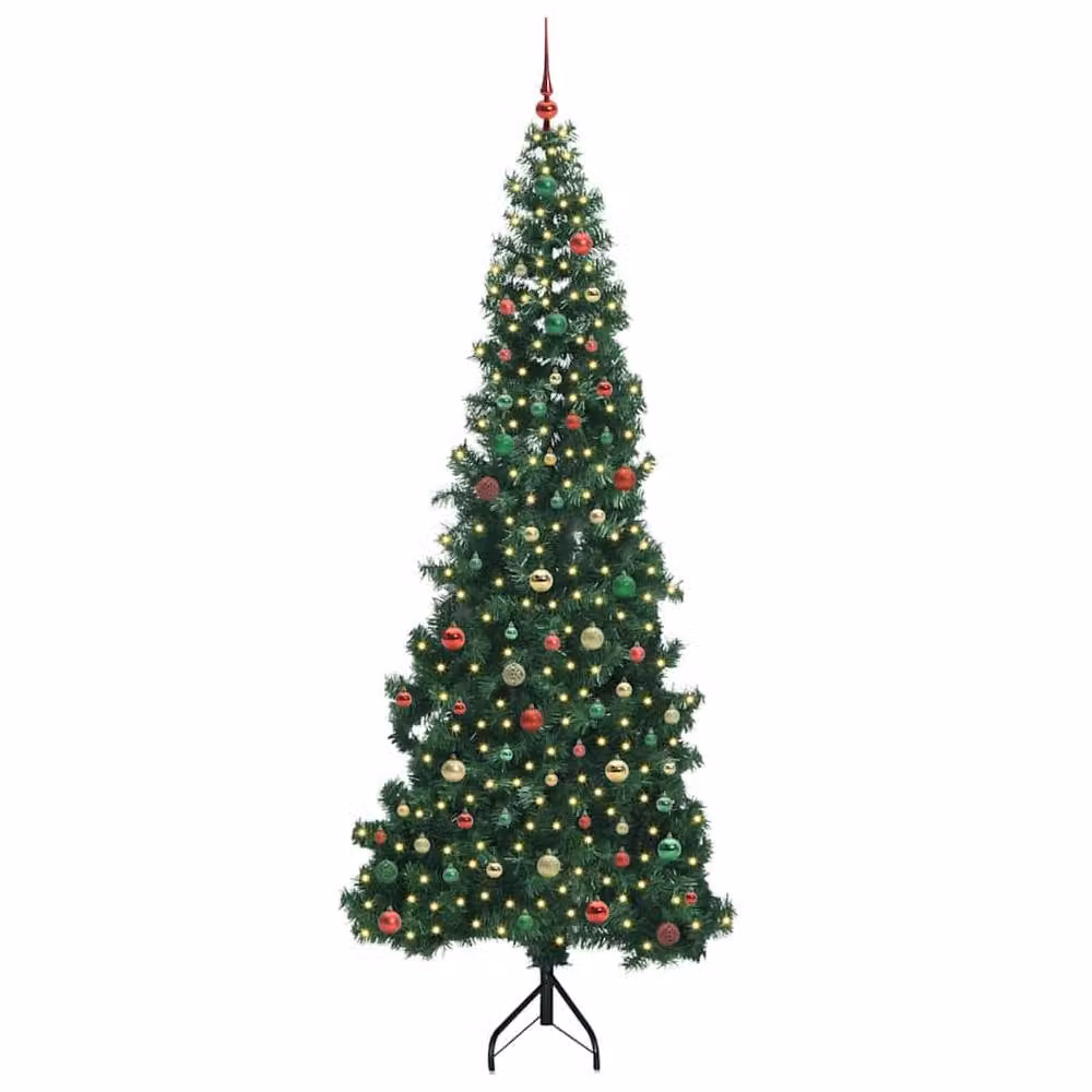 Berkfield Home Green Artificial Christmas Tree with Metal and Plastic Construction, Height: 240 cm – 2