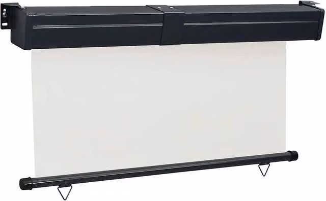 Berkfield Home Single Roller Balcony Side Awning in Beige, W: 140 cm, H: 250 cm – 1