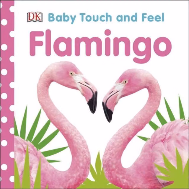 DK Baby Touch and Feel Flamingo Board Book in Pink and Multicolour