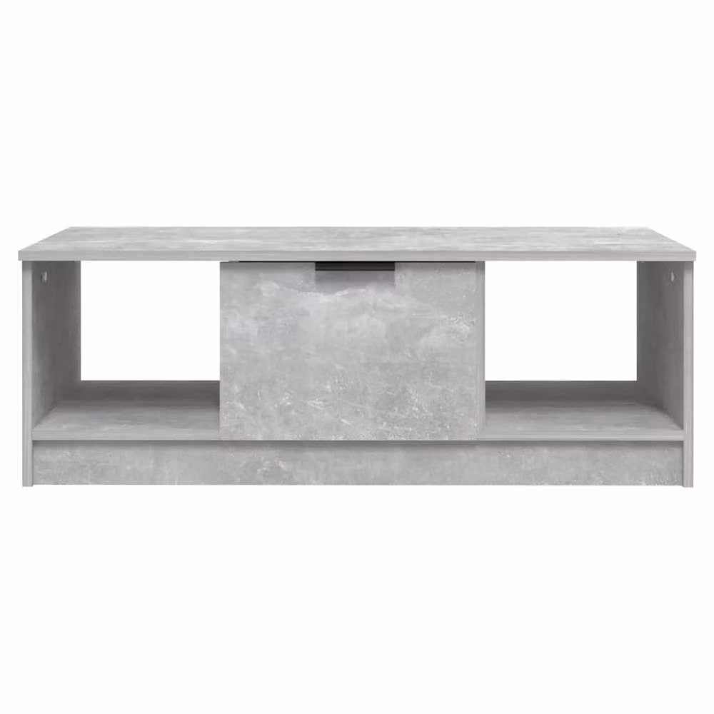 Berkfield Home Modern Rectangular Coffee Table in Concrete Grey, W/D/H: 102 x 50 x 36 cm – 3