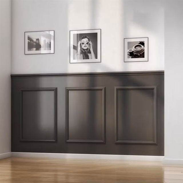 Cheshire Mouldings WPKT1 Dado Wall Panelling Kit in Brown MDF, H 45 mm, W 9 mm, Length 2000 mm