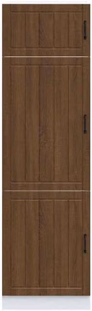 Berkfield Home Lucca Kitchen Cupboard in Brown Oak, W/D/H: 57 x 60 x 207 cm