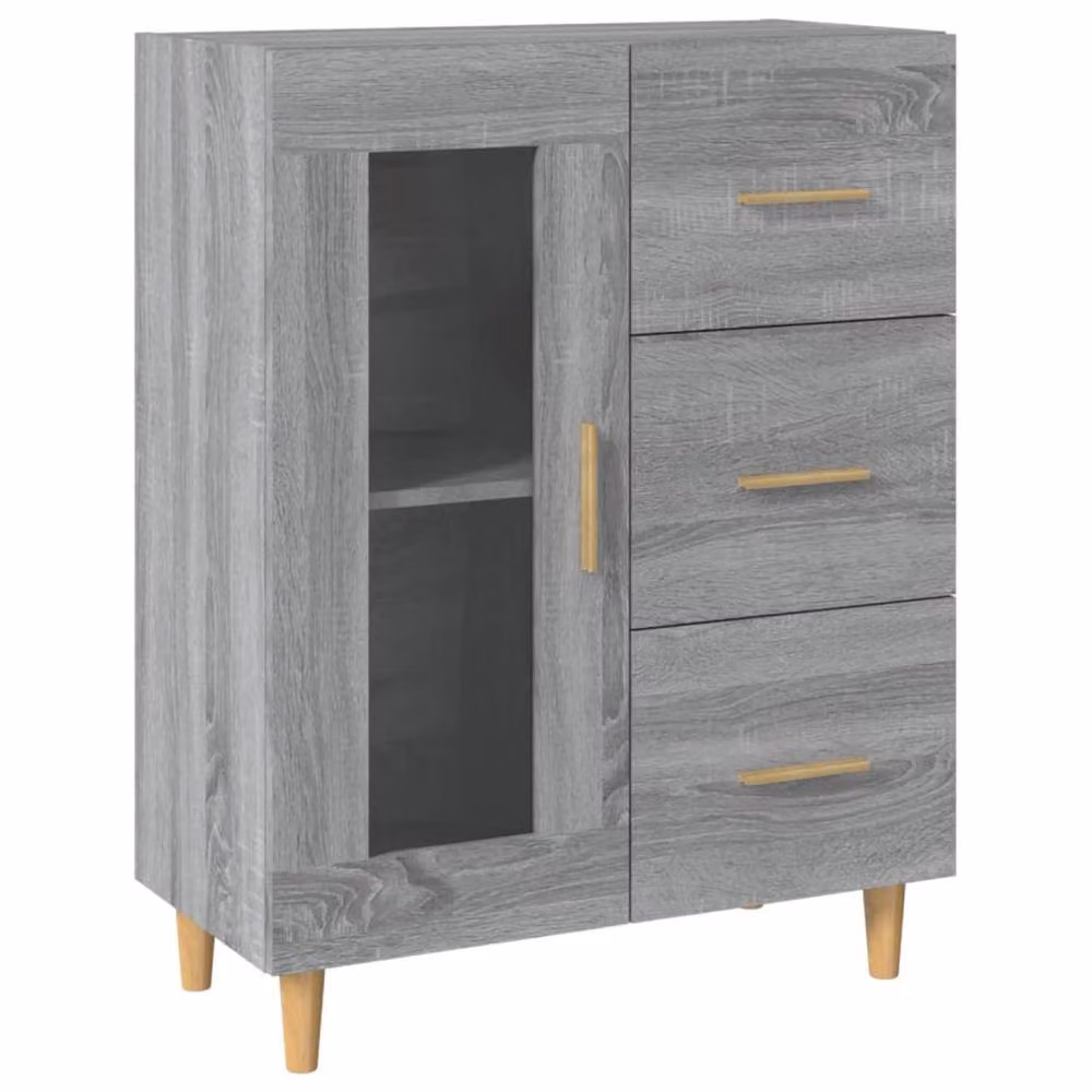 Berkfield Home Grey Sonoma Sideboard in Engineered Wood, W/D/H: 69.5 x 34 x 90 cm – 2