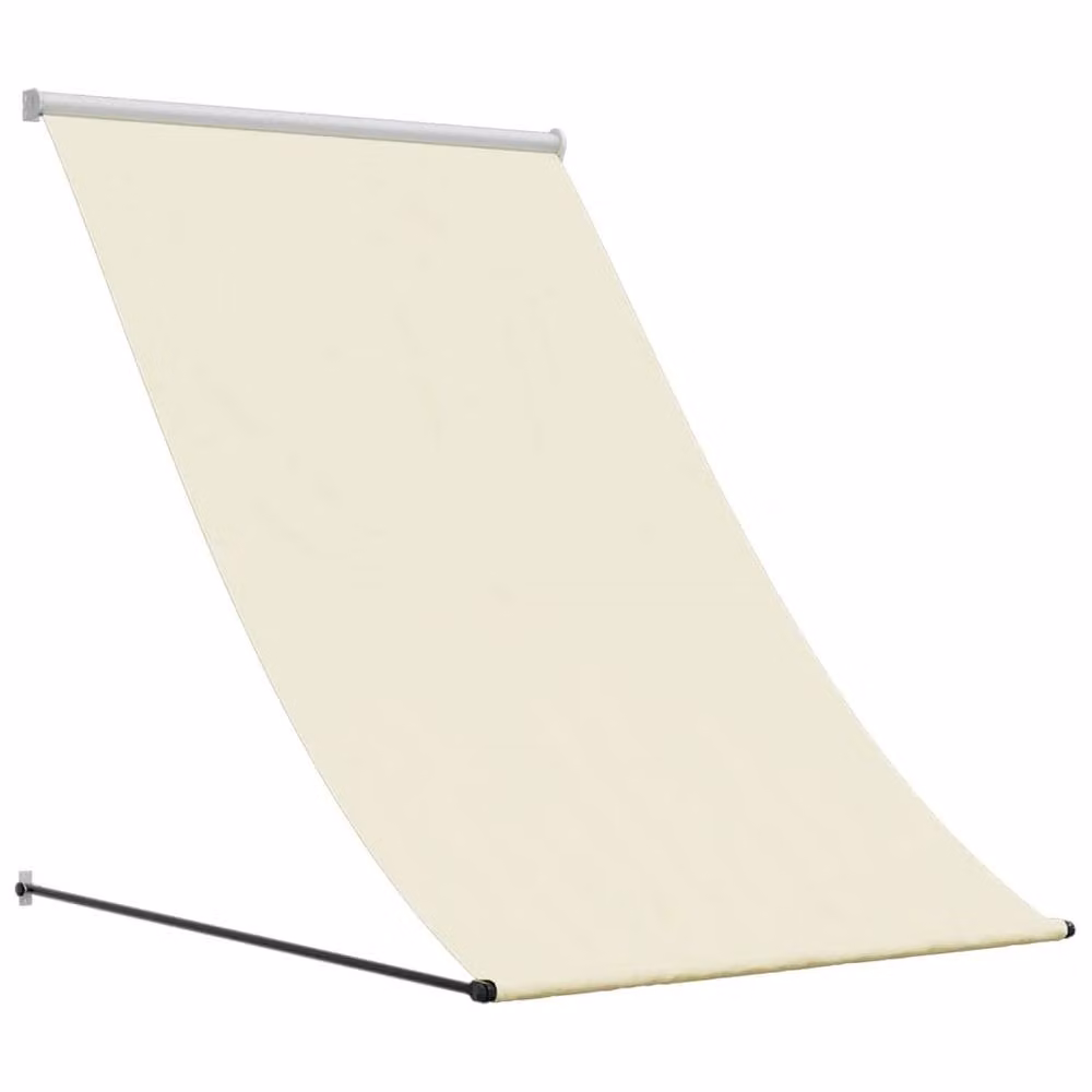 Berkfield Home Manual Retractable Wall-Mounted Awning in Beige Fabric and Steel, W/D/H: 150 x 150 x 150 cm – 2