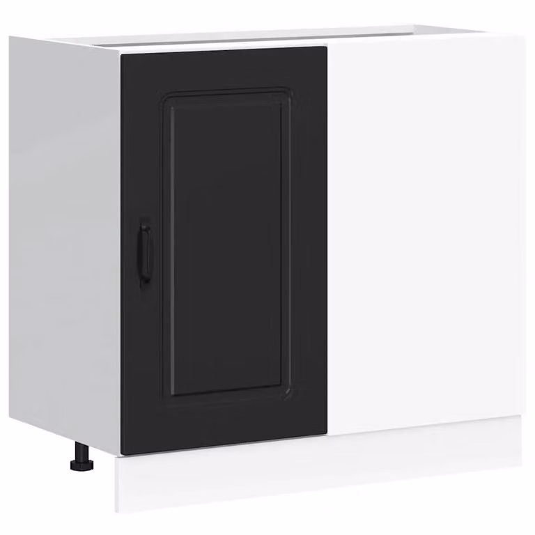 Berkfield Home Kalmar Black Matt MDF Kitchen Base Cabinet