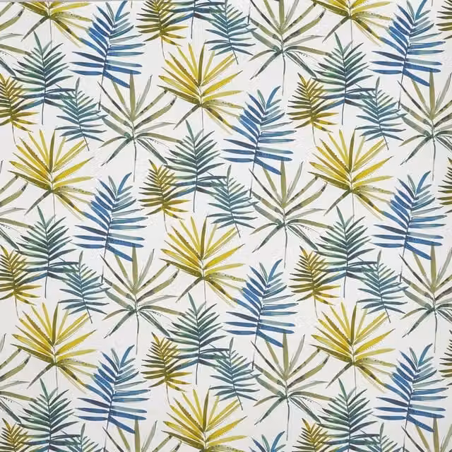 Prestigious Textiles Topanga Fabric Oasis in Blue, Yellow and Multicolour