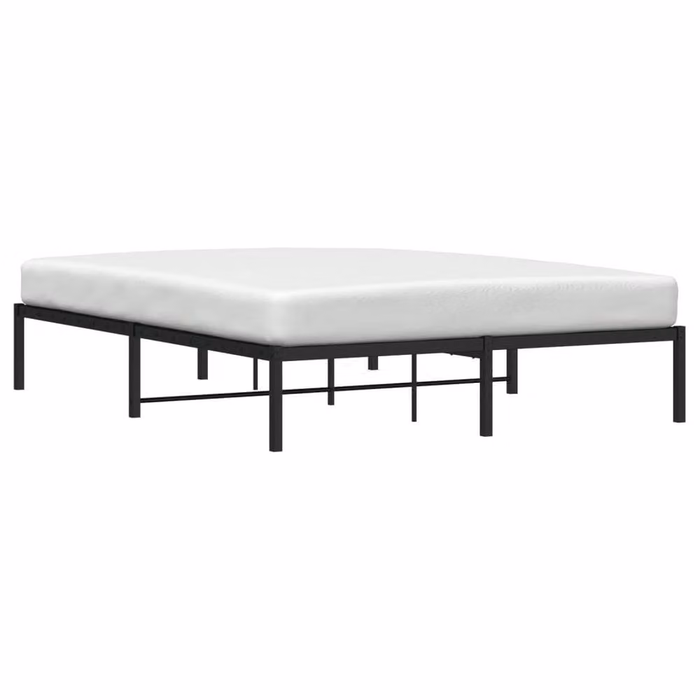 Berkfield Home Classic Metal Bed Frame in Black, W/D/H: 160 x 200 cm – 3