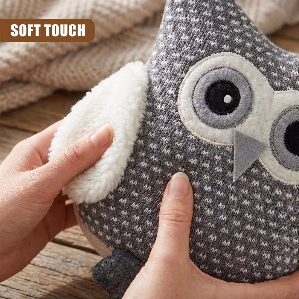 NESTLUNE Decorative Owl Animal Weighted Door Stop in Grey – 5