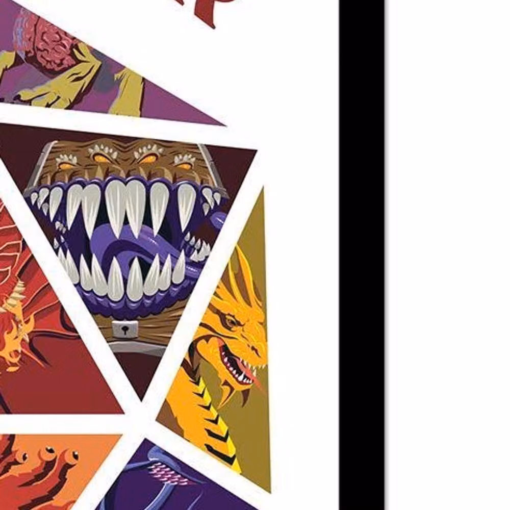 Dungeons & Dragons Characters Framed Multicolour Paper Poster – 2