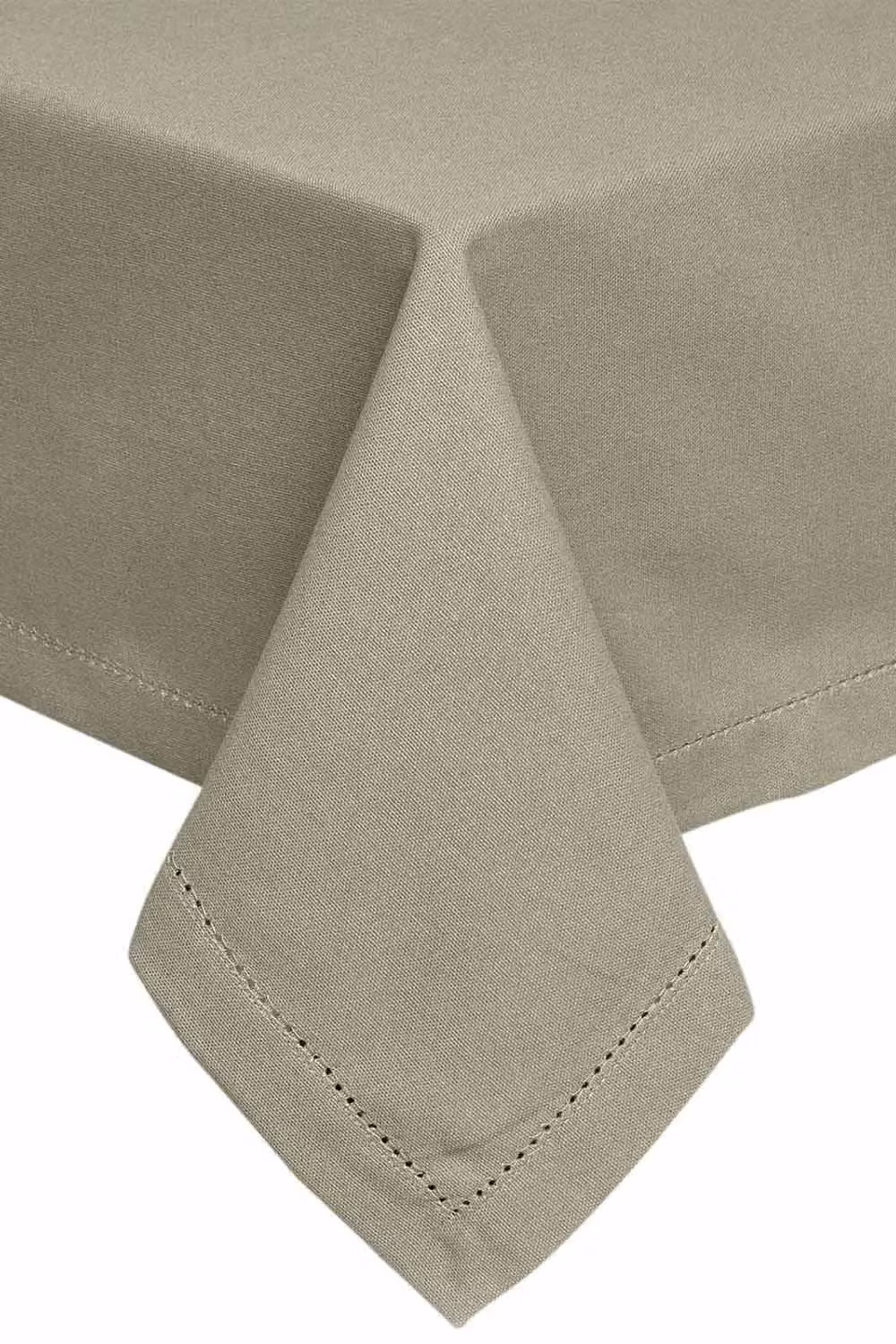 Homescapes Plain Grey Cotton Square Tablecloth, W/D: 137 x 137 cm – 2