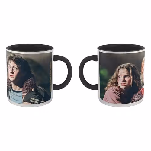 Zavvi Harry Potter Hermione Ron and Harry Ceramic Mug in Black and Multicolour