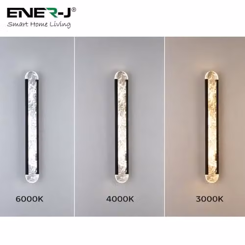 ENER-J Modern LED Cylinder Wall Light with Remote CCT Dimming, IP65 Waterproof, White – 3