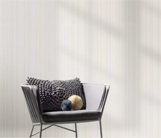 Erismann Pure Rhythm Striped Pink and Cream Non-Woven Vinyl Wallpaper Roll