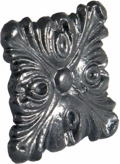 FloPlast Small Decorative Square Gutter Motif Box in Black
