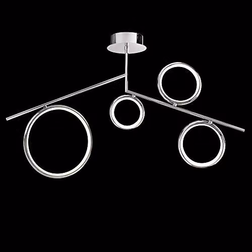 Netlighting Olimpia LED Ceiling Light, Chrome, 42W, 3000K, 3150lm, IP20 – 2