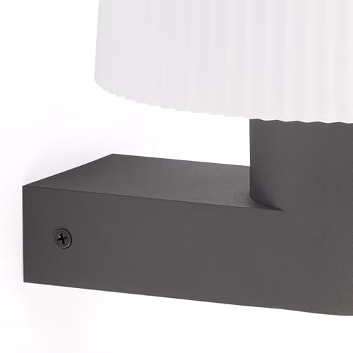 Netlighting Muffin Modern Outdoor Wall Lamp, Grey, IP44, 1x E27 – 2