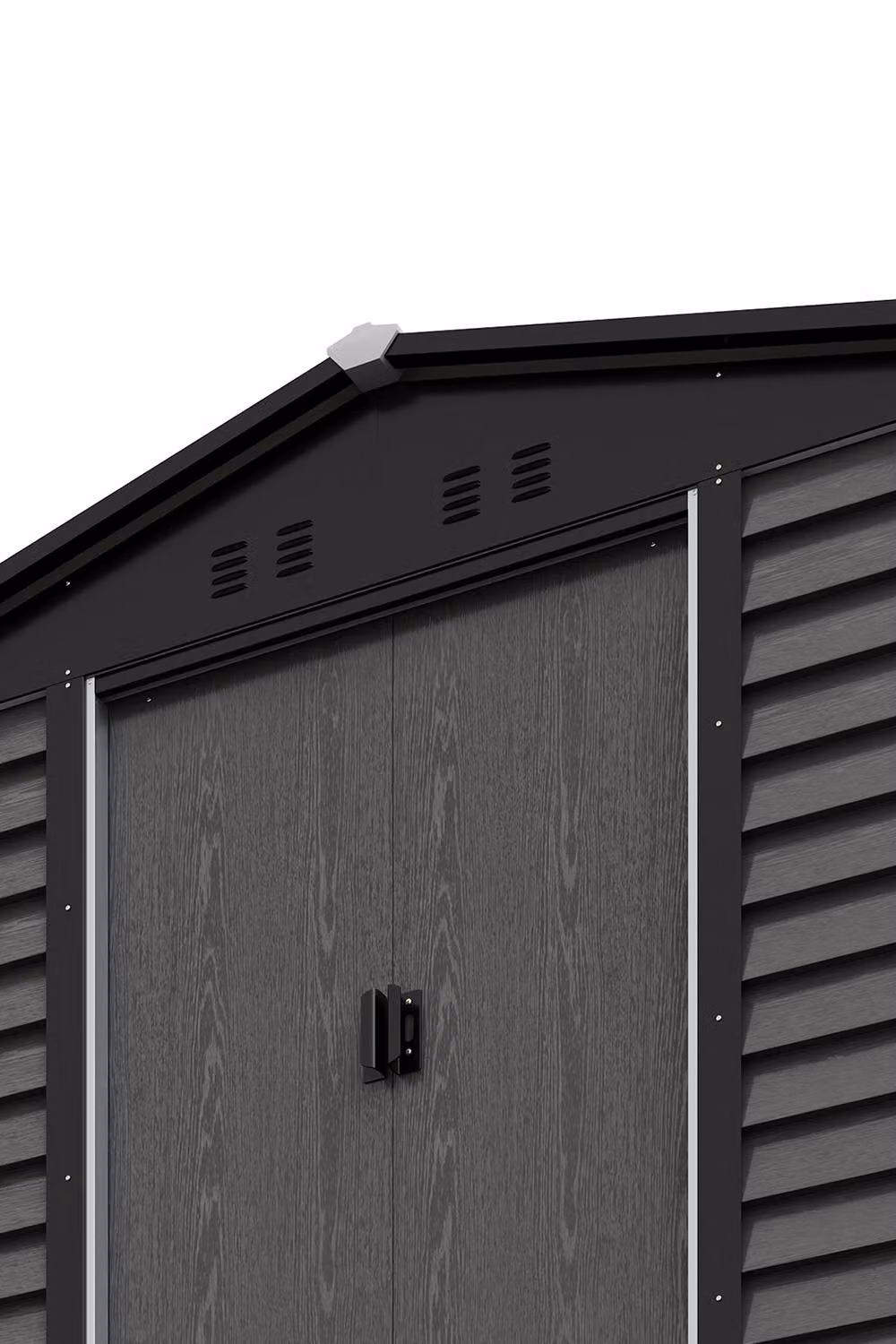 Garden Sanctuary Gable Outdoor Garden Storage Shed in Grey – 5