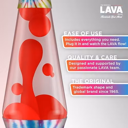 Lava Lite 2488 Retro Tabletop Lava Lamp with Green Wax and Blue Liquid – 2