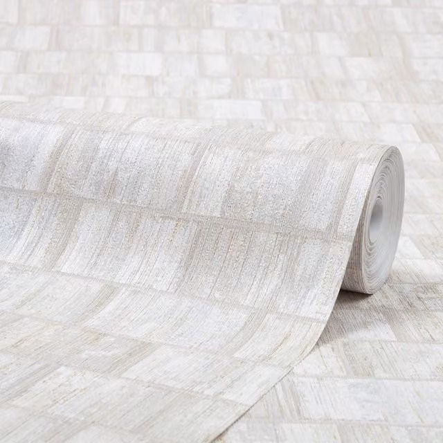 I Love Wallpaper Messina Geometric Abstract Tile Wallpaper in Beige, Gold and Brown