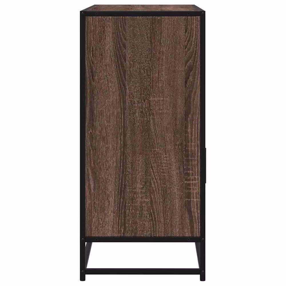 Berkfield Home Brown Oak Sideboard, W/D/H: 100 x 35 x 76 cm – 4