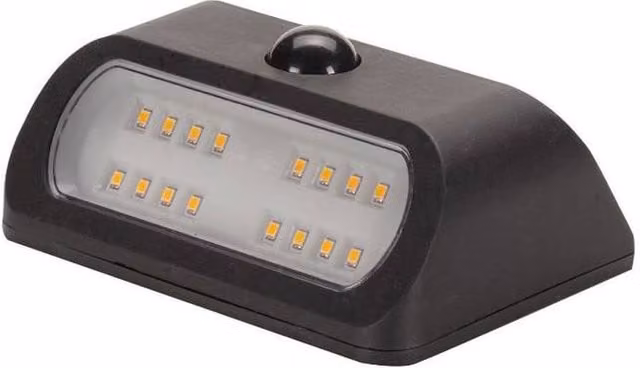 Smart Garden Products Solar Powered PIR Sentinel Motion Sensor Light, 50 Lumen, Black