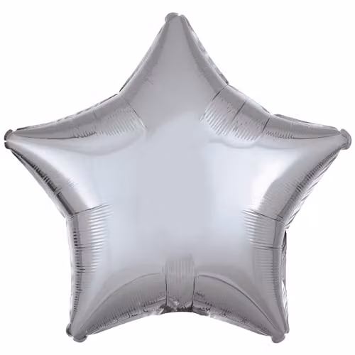 Amscan Metallic Silver Star Party Decorations