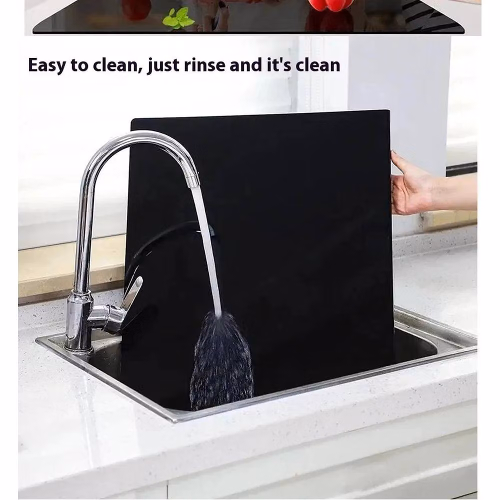 Havendro Large Black Acrylic Non-Slip Rectangular Cutting Board – 3