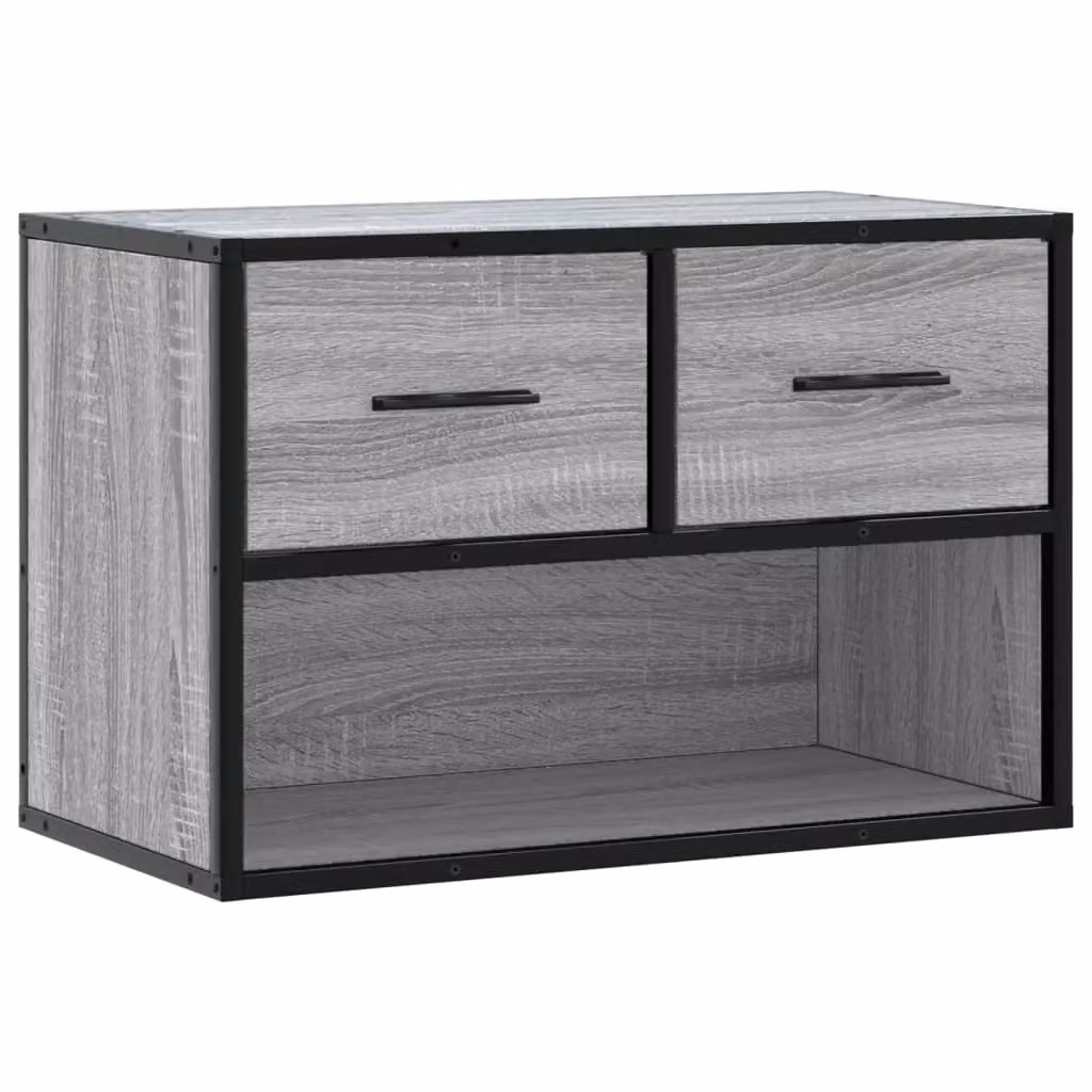 Berkfield Home Industrial TV Cabinet in Grey Sonoma, W/D/H: 60 x 31 x 39.5 cm – 2
