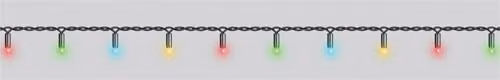 Eagle Connect Xmas Haus RGB LED String Lights with Black Rubber Cable, 40 LED, IP65 Waterproof, Multicolour – 2