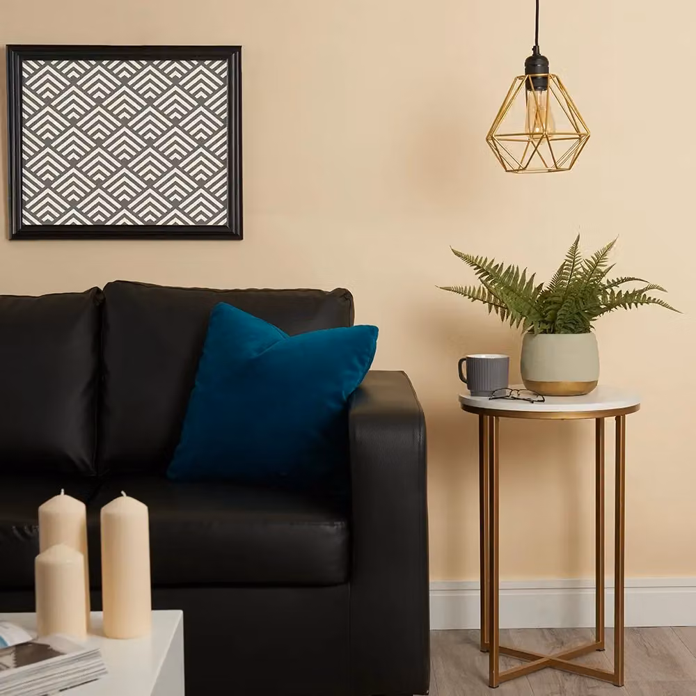 ValueLights Diablo Industrial Gold Metal Basket Pendant Light Shades, Set of 2, Shade Width: 23.5 cm – 2