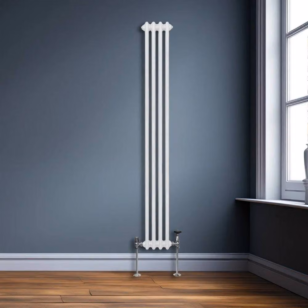 Monstershop Traditional 2 Column Steel Radiator, White, H 180 cm x W 20 cm x D 7 cm – 2