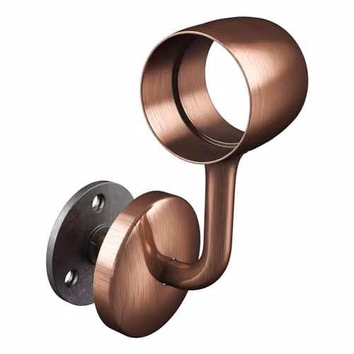 Rothley Antique Copper Staircase Handrail Connecting Wall Bracket