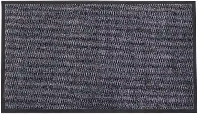 JVL Heavy Duty Anti-slip and Dirt-repellent Barrier Door Mat, Blue and Black, W: 80 cm, L: 120 cm – 1