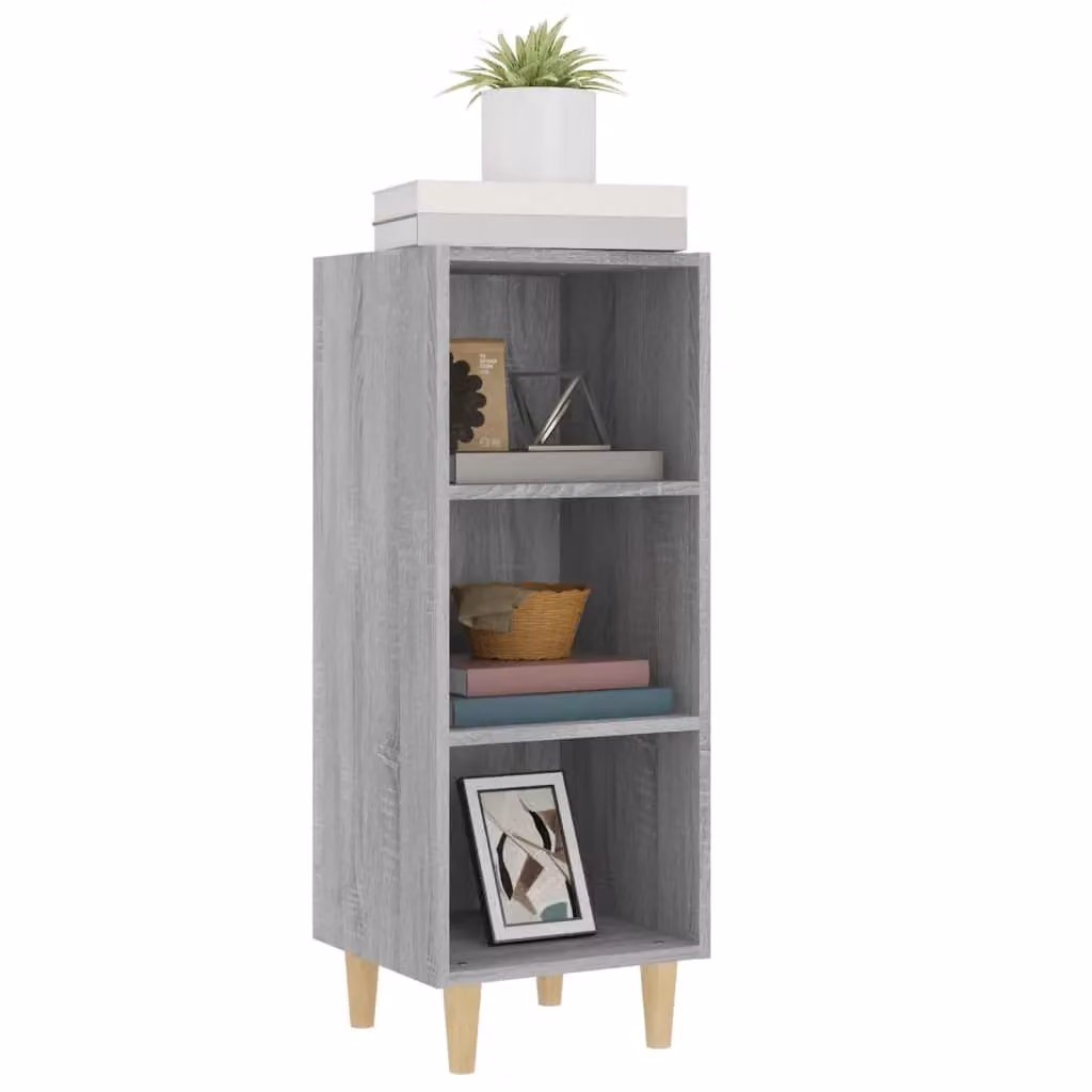 Berkfield Home Grey Sonoma Sideboard in Engineered Wood, W/D/H: 34.5 x 32.5 x 90 cm – 2